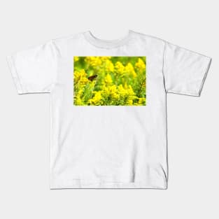 Monarch and Goldenrod Kids T-Shirt